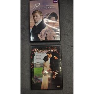Jane Austen's Persuasion DVD Lot BBC 2007 Sally Hawkins & 1995 Amanda Root Film